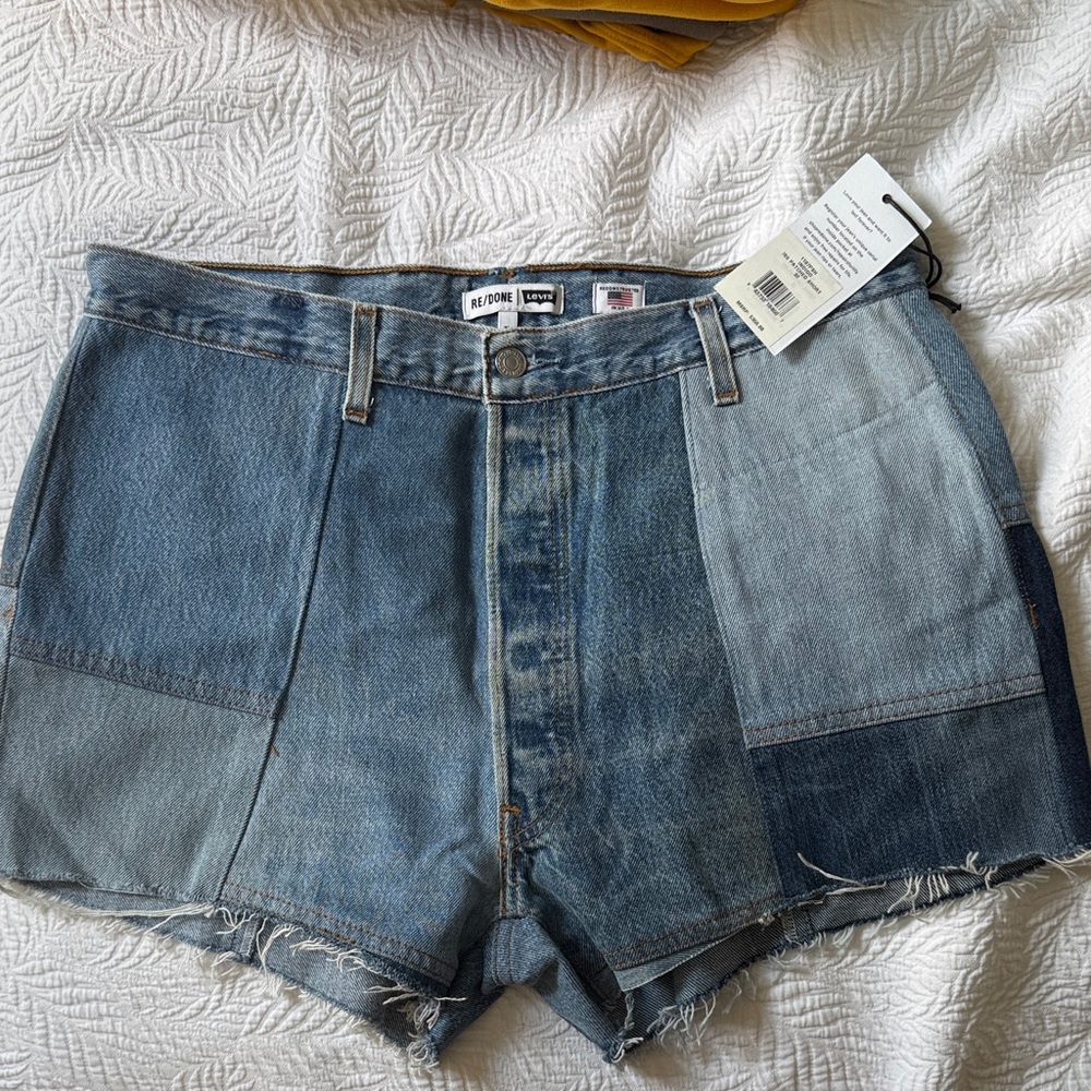 Re/Done and Levi’s Denim Shorts